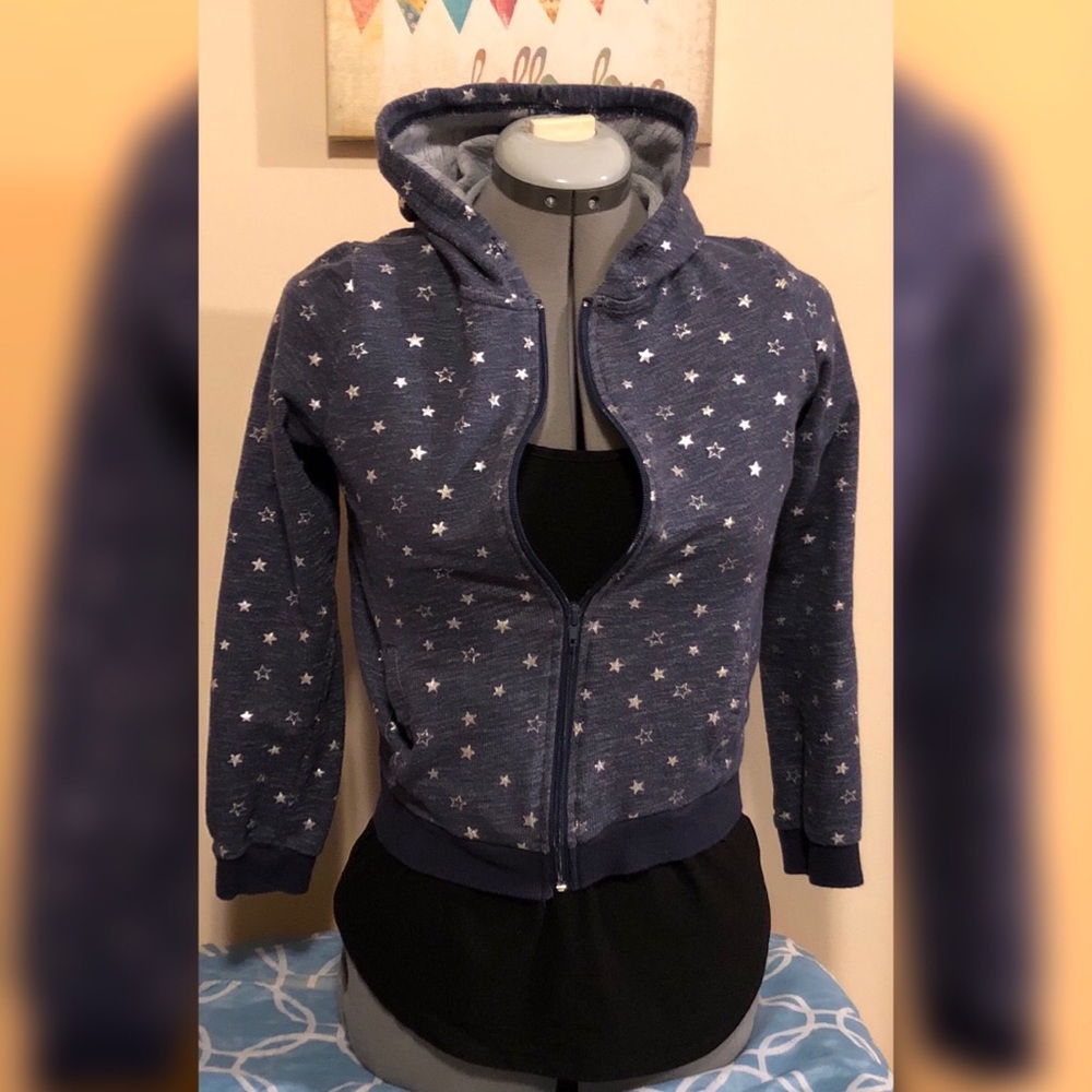 🌈Cropped Cloud Chaser star hoodie